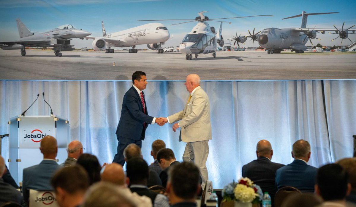 nauseef's tweet image. As the number one supplier state to @Airbus, Ohio’s relationship with this global aerospace leader is critical in our ability to drive industry growth and success.
Ohio’s strength lies where aerospace and national defense intersect, and @Airbus and its extensive supplier…