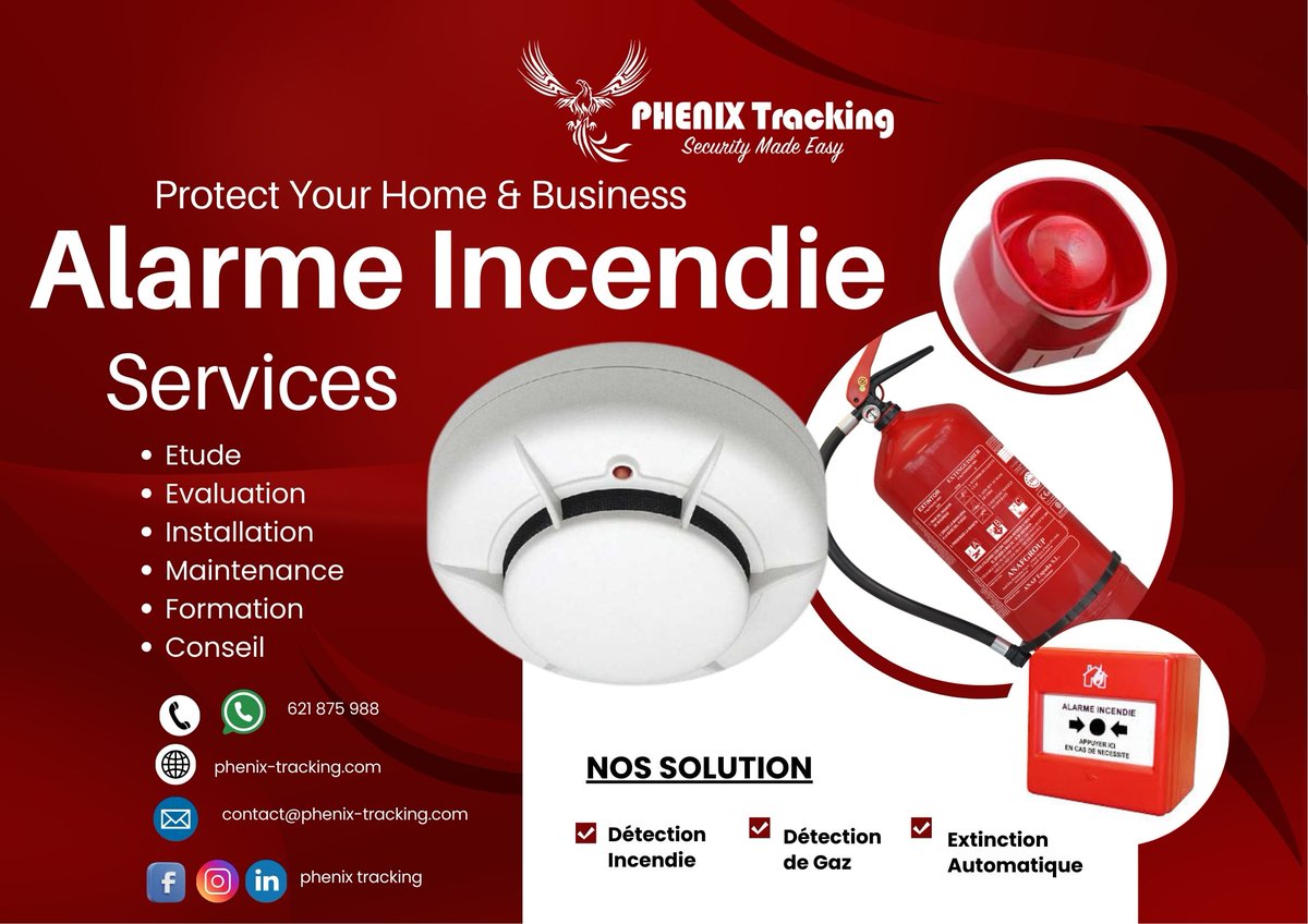 PhoenixTracking's tweet image. SOLUTION DE SECURITE INCENDIE - mailchi.mp/2467f1a6f58d/s…