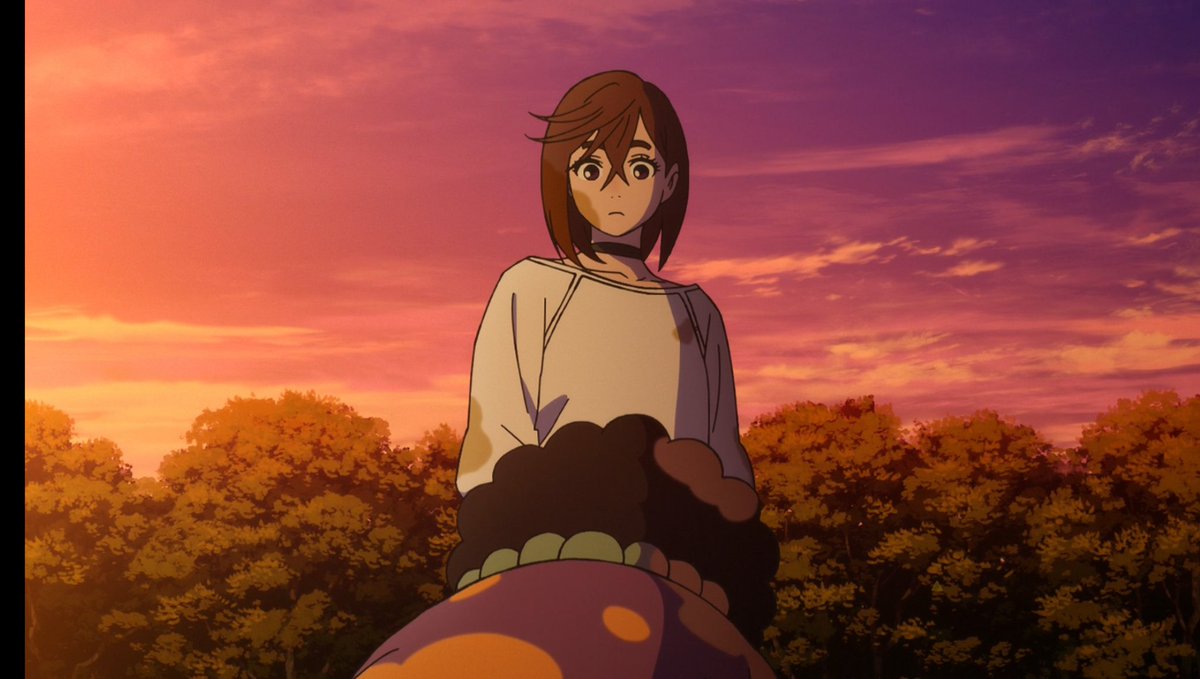 Picsking2's tweet image. #Dandadan S2 Ep 03
OKARUN VS EVIL EYE WAS PEAK RAHHHHHH
They adapted the fight amazingly. Okarun’s 20 punches were fire and hilarious at the same time😭
This ep was beautiful, especially the scenes outside Jiji’s house. Momo looked really stunning in some of the scenes outside