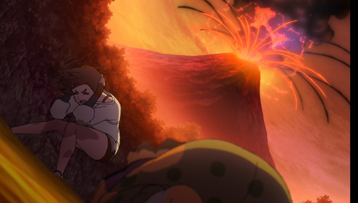 Picsking2's tweet image. #Dandadan S2 Ep 03
OKARUN VS EVIL EYE WAS PEAK RAHHHHHH
They adapted the fight amazingly. Okarun’s 20 punches were fire and hilarious at the same time😭
This ep was beautiful, especially the scenes outside Jiji’s house. Momo looked really stunning in some of the scenes outside