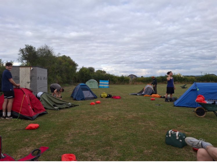 Our Silver participants have successfully completed their first day of walking! After a wet start, the weather soon dried up, and spirits remained high throughout the day. Students are now busy pitching their tents and preparing to cook their evening meals!