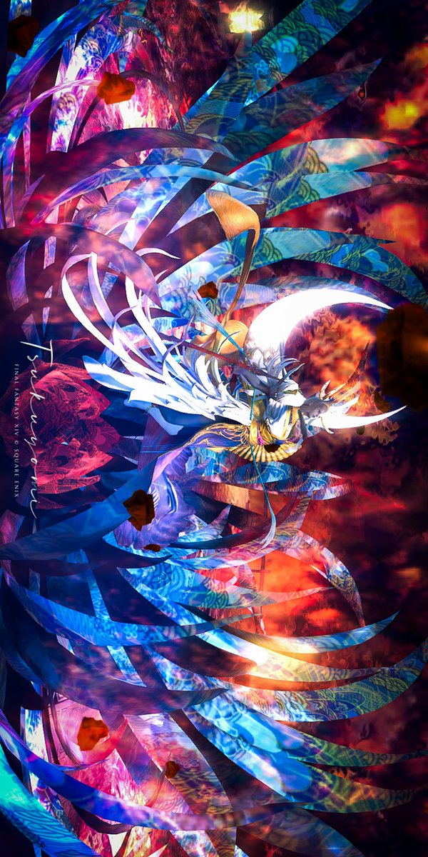 len_xiv's tweet image. 月下に燃ゆる華の如く -Tsukuyomi-
#FF14_BossShot
