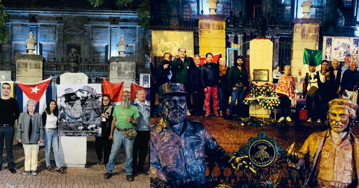Obed_Olivares's tweet image. 📣🚫😡Condenamos la lamentable retirada de las Estatuas del #CheGuevara y #FidelCastro del Parque Tabacalera por parte de la #AlcaldesaDeDerecha @AlessandraRdlv.
Allí Vecinos, Cubanos y Militantes de #MorenaCuauhtémoc Celebramos nuestros eventos Conmemorativos.
@PartidoMorenaMx