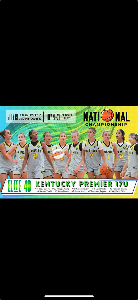 National championship schedule!