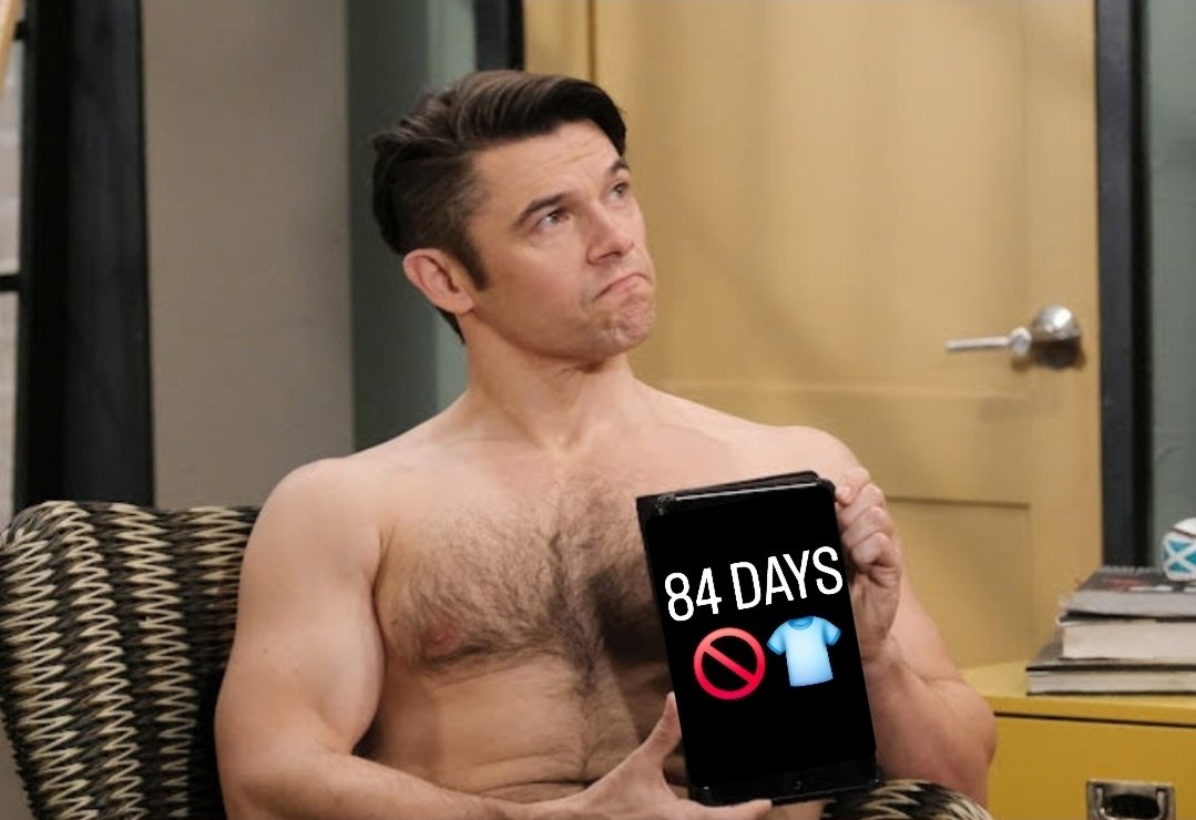 brianne1017's tweet image. I'd like to speak to the manager at the Salem Shirtless Factory. It's been 84 days since we've seen Xander shirtless! 😉🚫👕 #Days #Unacceptable #NoShirtNoProblem @PaulTelfer