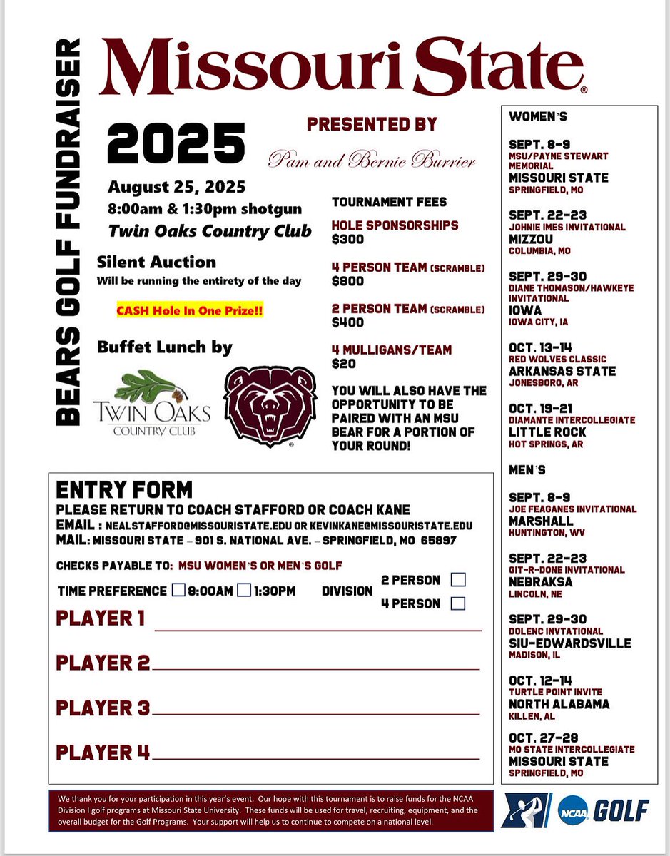 Missouri State Men’s Golf tweet media