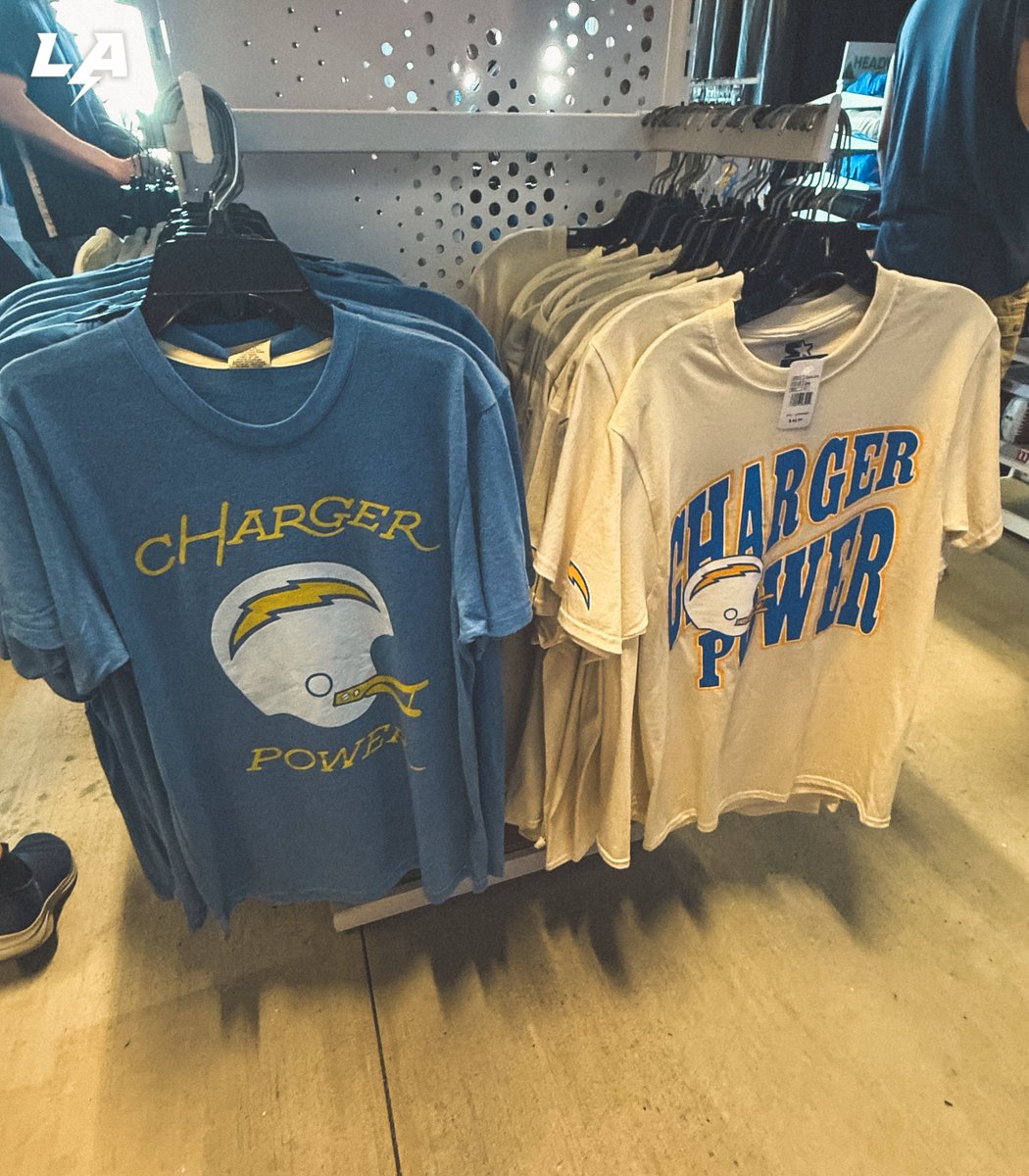 chargers's tweet photo. just dropped at the camp team store 👀 https://t.co/bPcfdsLnmR