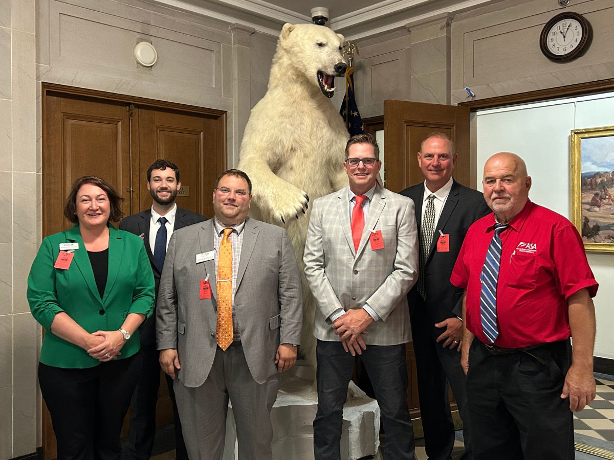NDSoyGrowers's tweet image. ND soy leaders are on Capitol Hill! 🌱 At @ASA_Soybeans summer meeting, @NDSoyGrowers directors are highlighting top issues for ND farmers: Farm Bill, biofuels, trade & input access. Meetings include @SenJohnHoeven, @SenKevinCramer, @RepFedorchak, @Interior & @SecretaryBurgum. 🌱