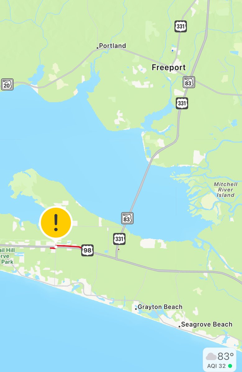 WCSOFL's tweet image. TRAFFIC CRASH BLOCKING INTERSECTION AT HIGHWAY 98 AND COUNTY ROAD 393 IN SANTA ROSA BEACH
The @WCSOFL is on scene of a traffic crash currently blocking the intersection of Highway 98 and County Road 393 in Santa Rosa Beach, affecting westbound lanes of travel.
Expect delays…