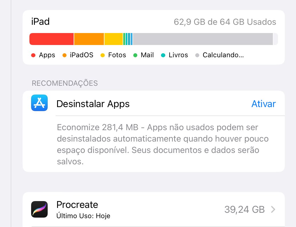 ouhbela's tweet image. já apaguei tanta coisa e essa merdaaaa não diminui, preciso de um ipad com 1T