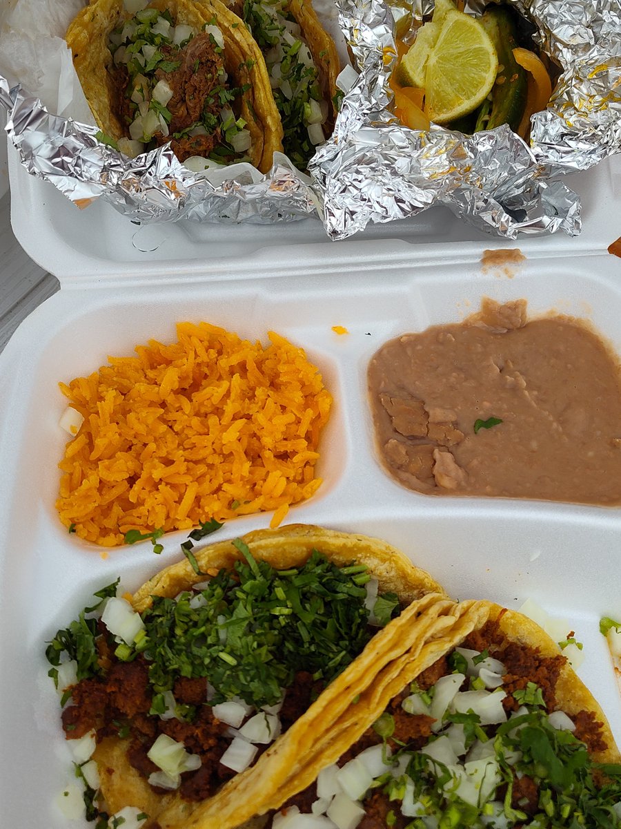 TheMRR7's tweet image. Lunch from my Favorite Mexican Take-Out Stand, Tacos El Cuñado (on Bridge Street) in Grand Rapids, MI.  There other locations have dining room space as well, but this location with a few picnic tables off to the side is the first location that I found many years ago.  Today I…
