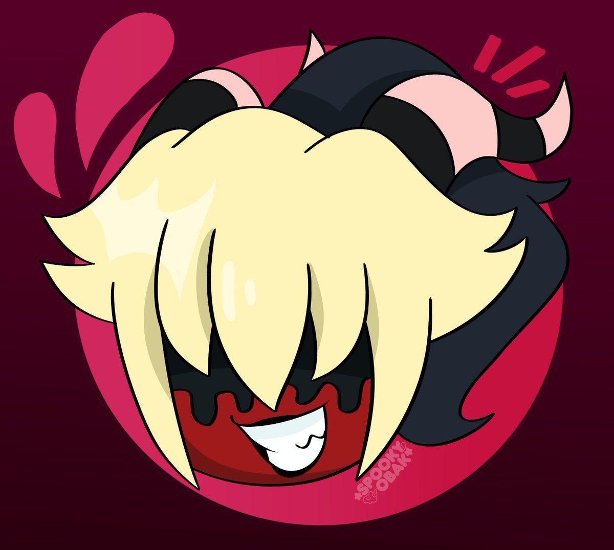 SpookyObak's tweet image. Chibi heads for @AsheLovenstein!
(There were multiple expressions of each one :3)
#HazbinHotel #HazbinHotelOC