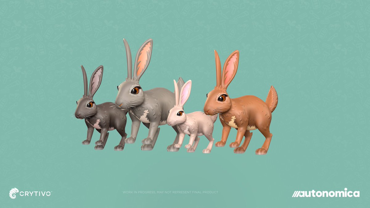autonomicagame's tweet image. 🐇 Bunny Drop!
Say hello to the newest residents of Autonomica. Each rabbit has its own coat, quirks, and productivity needs.
Give them space, snacks, and snuggly spots or deal with some very moody fluffballs.