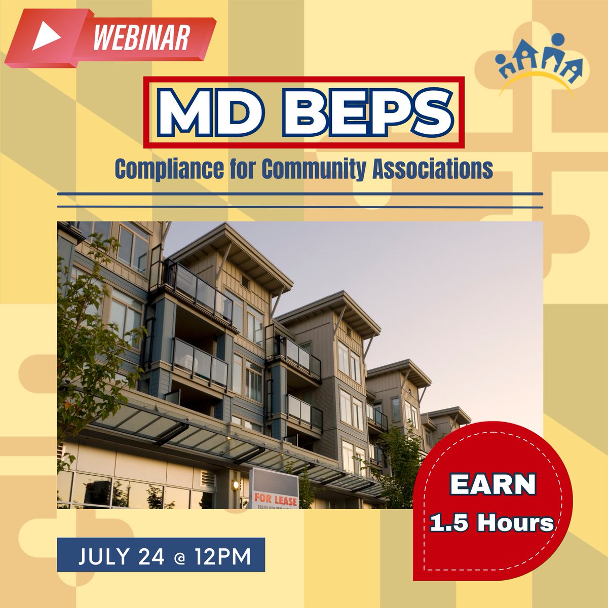 📢 Got the MDE postcard? Your building may be subject to Maryland’s new #BEPS law.

🗓️ Webinar next Thursday, July 24 @ 12PM
⚠️ Benchmarking deadline = Sept 1, 2025
💡 Learn how to comply, avoid fines &amp; access funding.

🔗 Register: ow.ly/sren50WrlWY