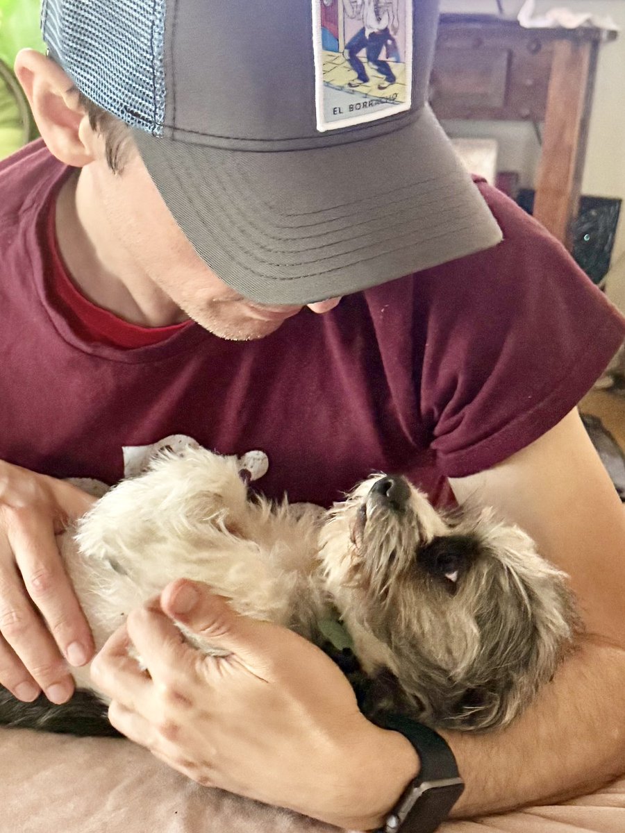 There’s something magical about the bond between humans and dogs. They see us, really see us, in a way that touches something deep inside. This is Gypsy, and she was found alone on the beach at 6 weeks old. My superhero friend Cory rescued her. I love being Gypsy’s Uncle.