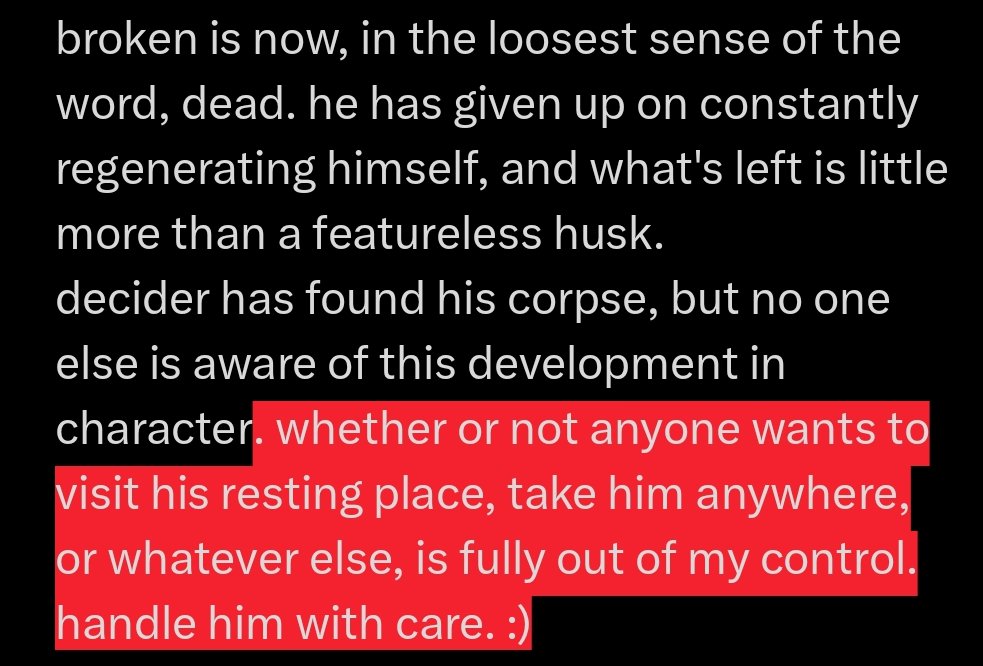 // just a small ooc announcement