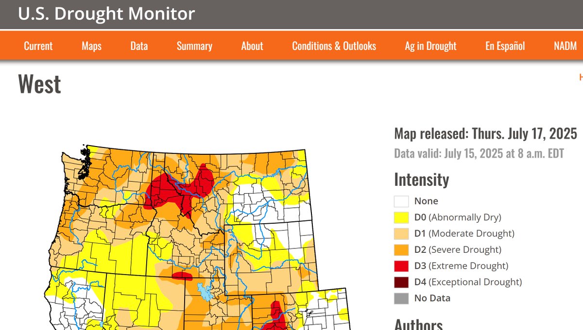 SeattleWXGuy's tweet image. As Severe (or worse) Drought takes hold over the Pacific NW, you can check out how the Drought Monitor works here: droughtmonitor.unl.edu/About/Whatisth…
You can also even enter your own observations/reports here: survey123.arcgis.com/share/850f937a…
