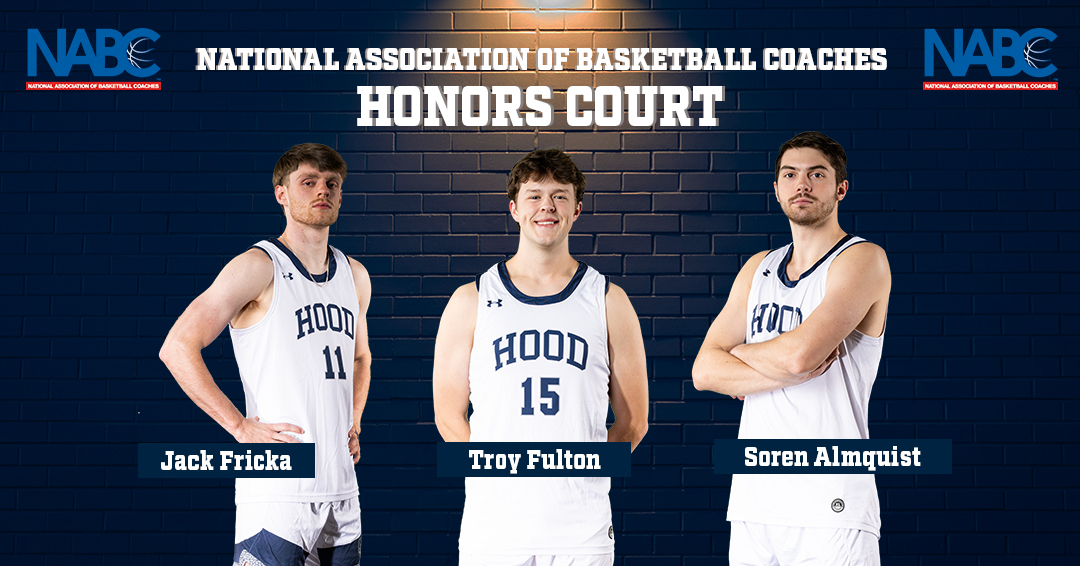 Hood College Athletics (@hoodblazers) on Twitter photo Three seats on the NABC Honors Court table for <a href="/Hood_MBB/">Hood College MBB</a>'s Jack Fricka, Troy Fulton and Soren Almquist! The NABC Honors Court includes upperclassmen men’s basketball players who finished with a cumulative GPA of 3.2 or higher. #gomacsports #championshipmentality Three seats on the NABC Honors Court table for <a href="/Hood_MBB/">Hood College MBB</a>'s Jack Fricka, Troy Fulton and Soren Almquist! The NABC Honors Court includes upperclassmen men’s basketball players who finished with a cumulative GPA of 3.2 or higher. #gomacsports #championshipmentality