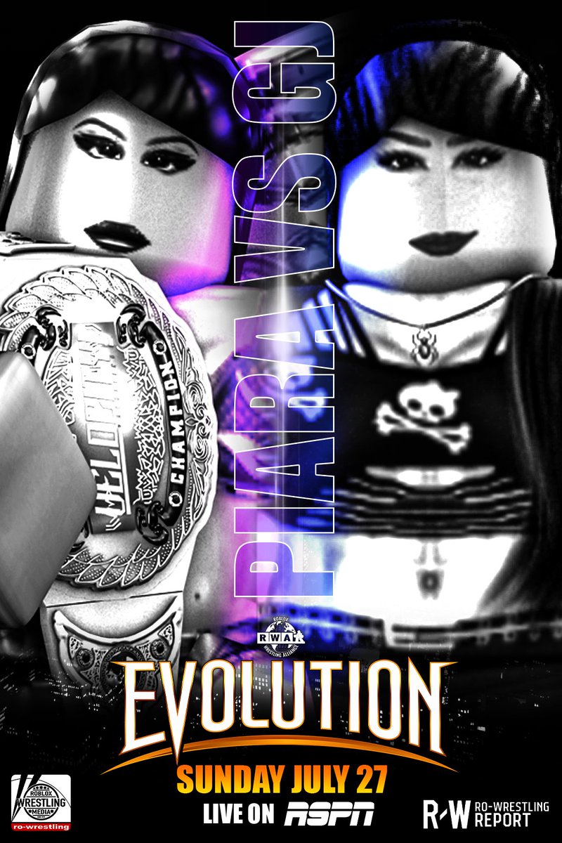 Roblox Wrestling Alliance (@rwamedia) on Twitter photo Between these two women.. <a href="/DanceD0ll/">eli</a> & <a href="/therosieysl/">GJ Lee ˚ʚ♡ɞ</a> have been the FACE of the <a href="/Velocity_RW/">VELOCITY! Wrestling</a> Women’s Division since its creation, and come Evolution.. the two will go to WAR for the chance to walk out as VELOCITY! Women’s CHAMPION!
WHO will win?!
📺 July 27th, Streaming LIVE! Between these two women.. <a href="/DanceD0ll/">eli</a> & <a href="/therosieysl/">GJ Lee ˚ʚ♡ɞ</a> have been the FACE of the <a href="/Velocity_RW/">VELOCITY! Wrestling</a> Women’s Division since its creation, and come Evolution.. the two will go to WAR for the chance to walk out as VELOCITY! Women’s CHAMPION!
WHO will win?!
📺 July 27th, Streaming LIVE!