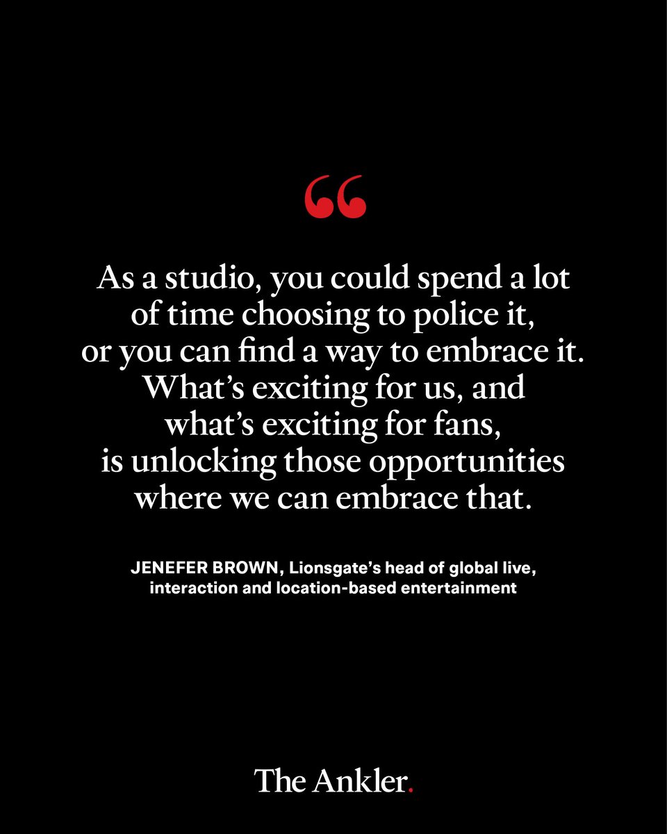 TheAnkler's tweet image. IRL is the new battleground. To appeal to Gen Z and Alpha, Netflix, Lionsgate, Paramount and others are building immersive and sharable worlds around their biggest franchises. Matthew Frank has the studio-by-studio strategy:
theankler.com/p/gen-z-alpha-…