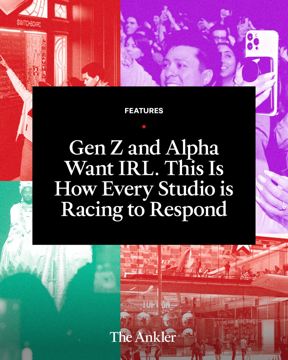 TheAnkler's tweet image. IRL is the new battleground. To appeal to Gen Z and Alpha, Netflix, Lionsgate, Paramount and others are building immersive and sharable worlds around their biggest franchises. Matthew Frank has the studio-by-studio strategy:
theankler.com/p/gen-z-alpha-…