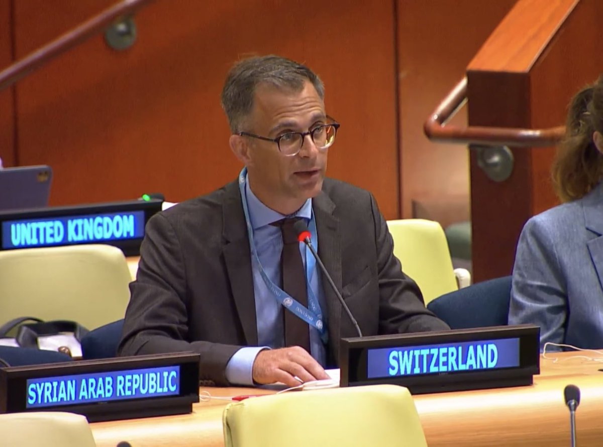 swiss_un's tweet image. The Pact for the Future is a collective pledge for effective and efficient multilateralism that meets today’s challenges.
At @UN_PGA dialogue,🇨🇭called for implementation within existing structures & a rigorous 2028 review to deliver impact on agreed commitments.