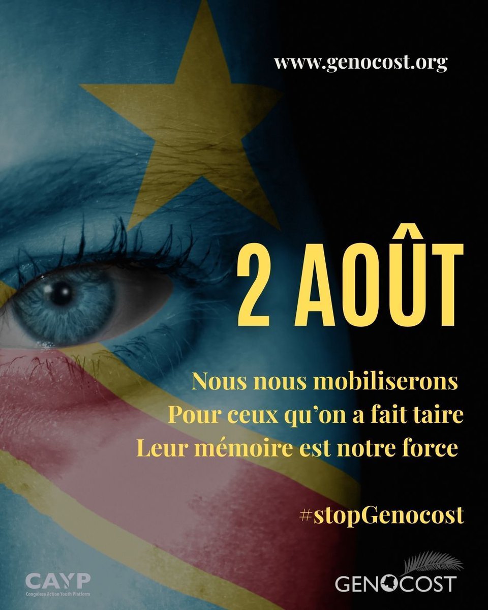 MuyumbaJr's tweet image. Pour un avenir où la justice, la mémoire et la dignité sont au cœur de notre société en RDCongo.
****
For a future where justice, memory, and dignity are at the heart of our society in the DRCONGO.
#genocost
@DeboraK_RDC
@DKAYEMBE