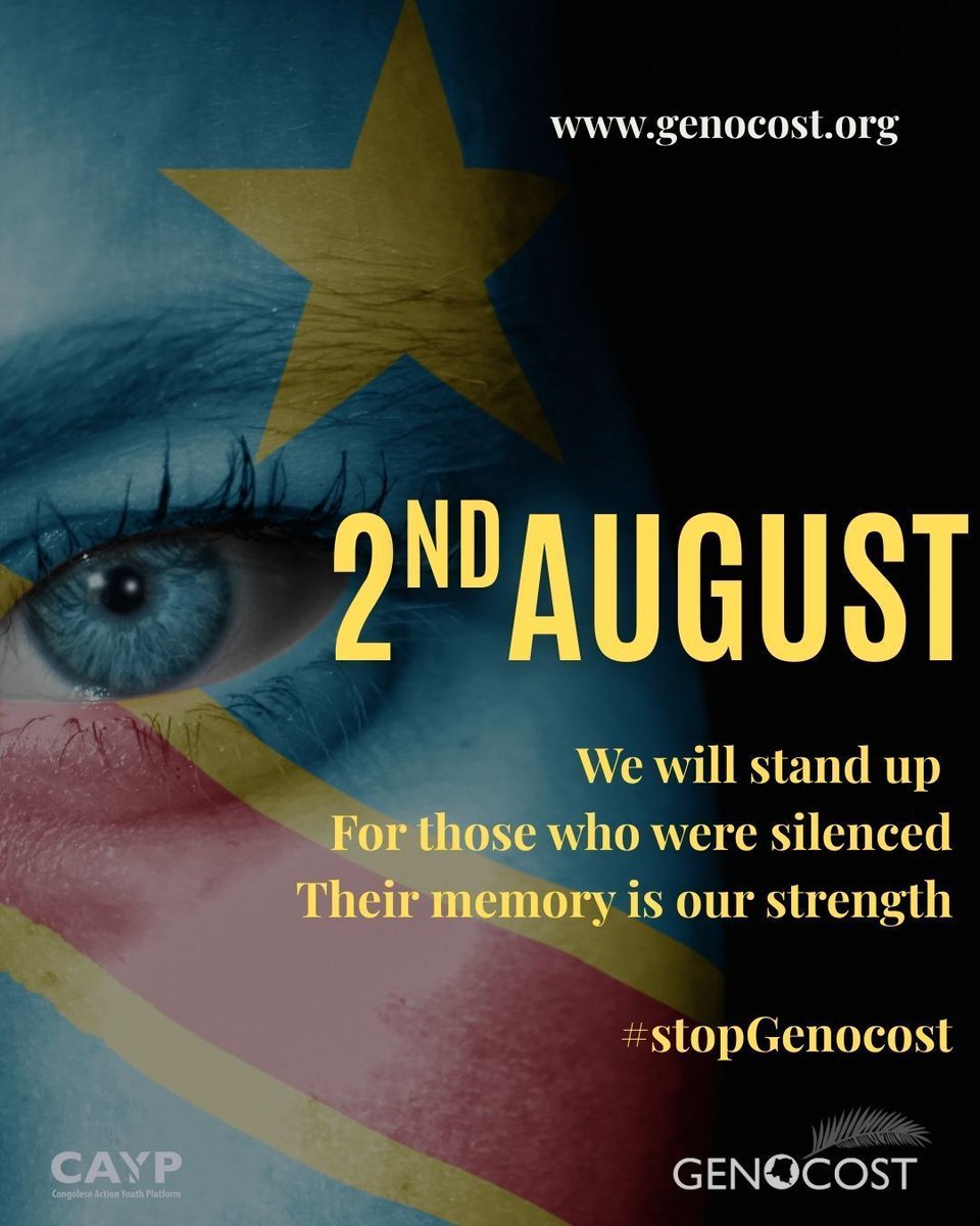 MuyumbaJr's tweet image. Pour un avenir où la justice, la mémoire et la dignité sont au cœur de notre société en RDCongo.
****
For a future where justice, memory, and dignity are at the heart of our society in the DRCONGO.
#genocost
@DeboraK_RDC
@DKAYEMBE