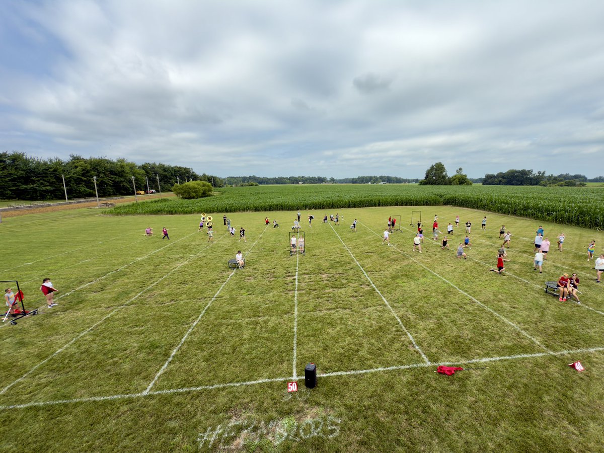 We used our new set for the first time during this morning’s rehearsal block! 5 media frames and 2 round stages.

A huge thank you to our band boosters for coordinating the fundraising campaign and to all who donated this past year!

#EBMB2025 #EBBWithPride