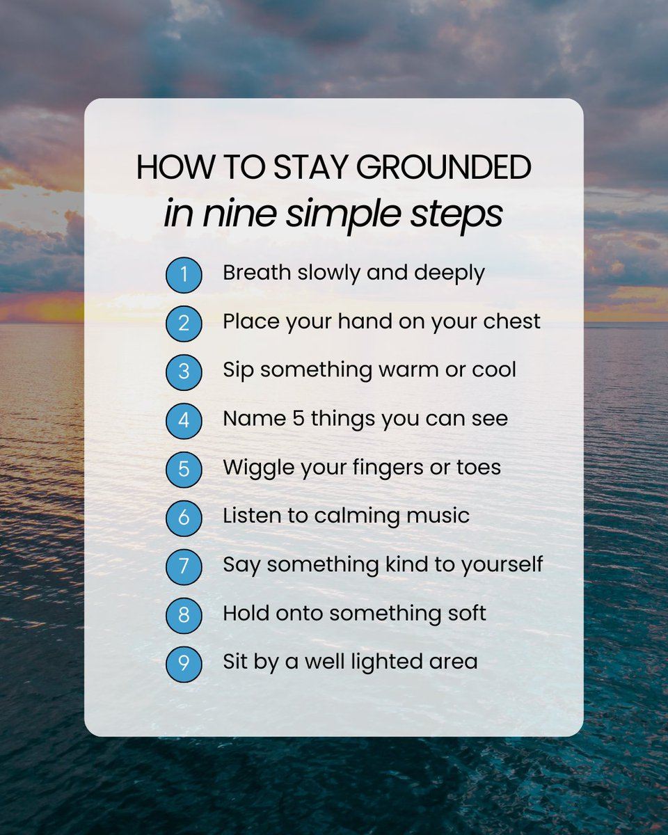Overwhelmed? These 9 grounding practices can help bring you back to now.
📌 Save this post for later — and try one thing at a time.
Sometimes, coming back to your body is the bravest thing you can do.
#GroundingTools #MentalHealthSupport #DeannaProtocol