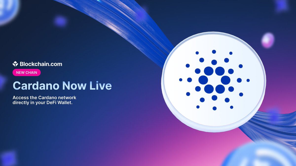 Blockchain.com (@blockchain) on Twitter photo Cardano Chain has arrived in your DeFi Wallet 🚀
We’re excited to introduce <a href="/Cardano/">Cardano Community</a>, offering faster transactions and lower fees. Discover a new level of efficiency and expand your blockchain options.
Learn more 👉 blockchain.com/blog/posts/car… Cardano Chain has arrived in your DeFi Wallet 🚀
We’re excited to introduce <a href="/Cardano/">Cardano Community</a>, offering faster transactions and lower fees. Discover a new level of efficiency and expand your blockchain options.
Learn more 👉 blockchain.com/blog/posts/car…
