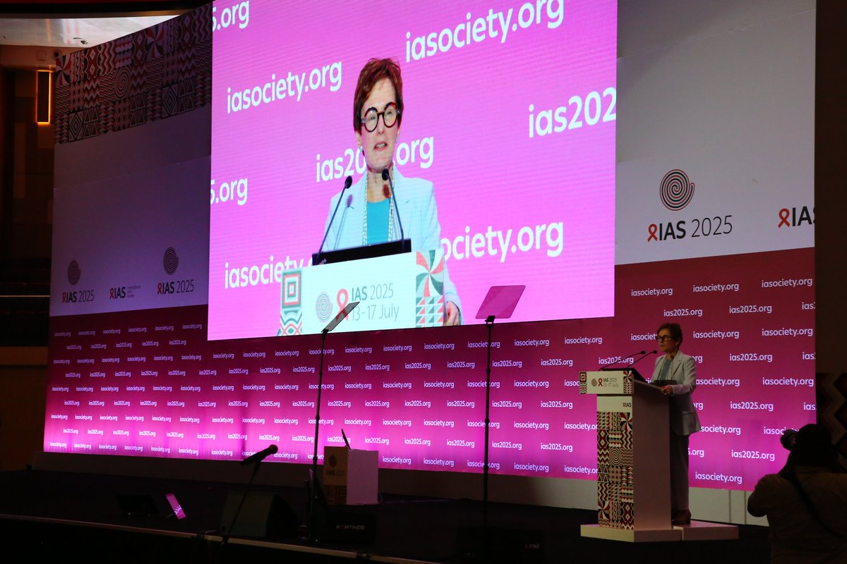 rrpplus's tweet image. The President of the International AIDS Society @BGrinsztejn , officially closed #IAS2025 with a powerful call: to advance implementation science, champion innovations that work within inclusive systems, invest in communities with people-centered services, and end stigma and…