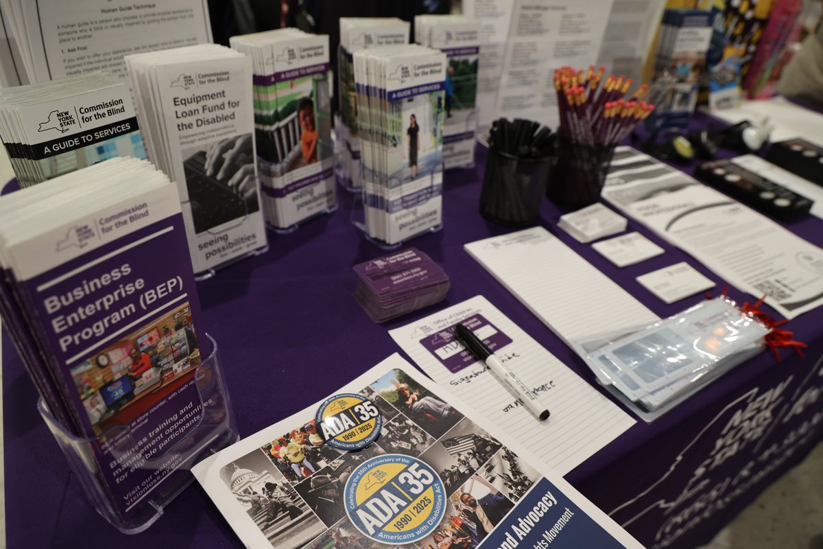 NYSOCFS's tweet image. Happy 35th Anniversary to the Americans with Disabilities Act (ADA)! #NYSOCFS was proud to co-sponsor the state’s celebration of the milestone at an event hosted by #NYS Office of the Chief Disability Officer, @NYSOPWDD and @NYS_OGS.  Learn about #NYSCB: ocfs.ny.gov/programs/nyscb/