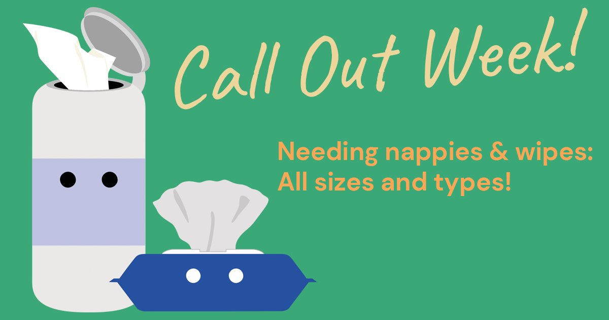 We are "wiped out" of diapers and cleaning supplies. Do you have littles who have outgrown a size? Don't wait for Christmas - babes need them in July. Please donate clean diapers &amp; upopened wipes -- and other baby/toddler products -- at our warehouse: 7429 - 49 Avenue, Bay 10.
