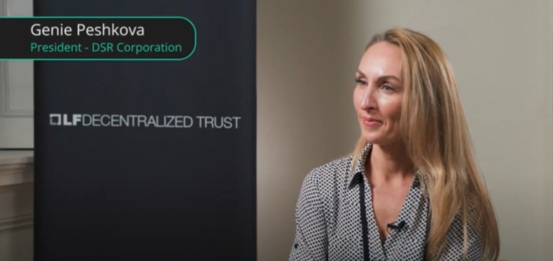 lfdecentralized's tweet image. How do we break down interoperability barriers in #DecentralizedTech?
@TheRealDSRCorp's Genie Peshkova explains why #OpenStandards are key to adoption in the latest from our "Open Collaboration in Action" series.
🔗 Watch here: hubs.la/Q03xzQPG0
🔗 hubs.la/Q03xzQNN0