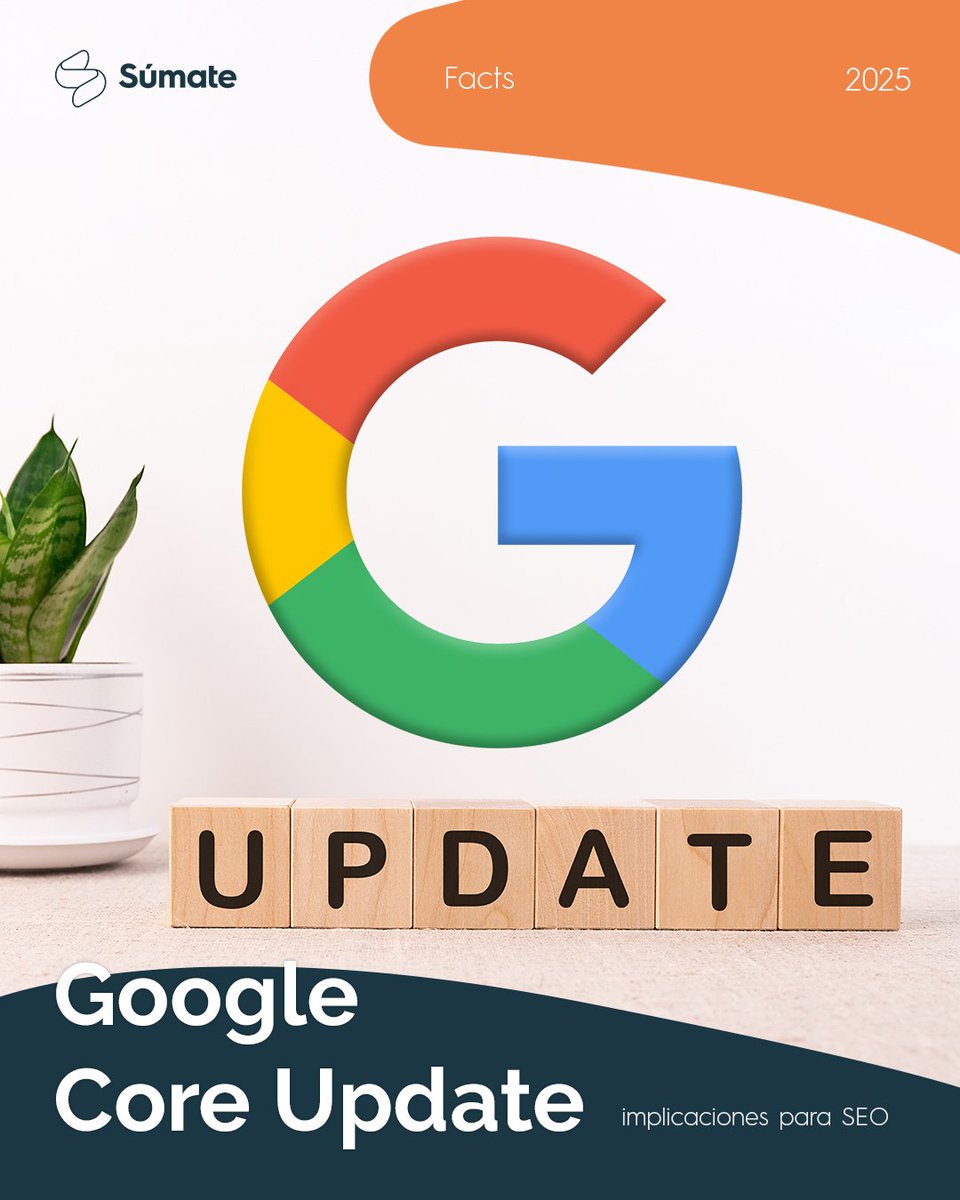 🧩 Google Core Update (junio 2025) ya está en marcha.
AI Overviews, MUVERA, Gemini 2.5… El SEO sigue cambiando.
En Súmate, nos adelantamos a los cambios para que sigas apareciendo en primeros resultados.
hubs.li/Q03xFPGw0
#SEO #GoogleUpdate #MarketingDigital