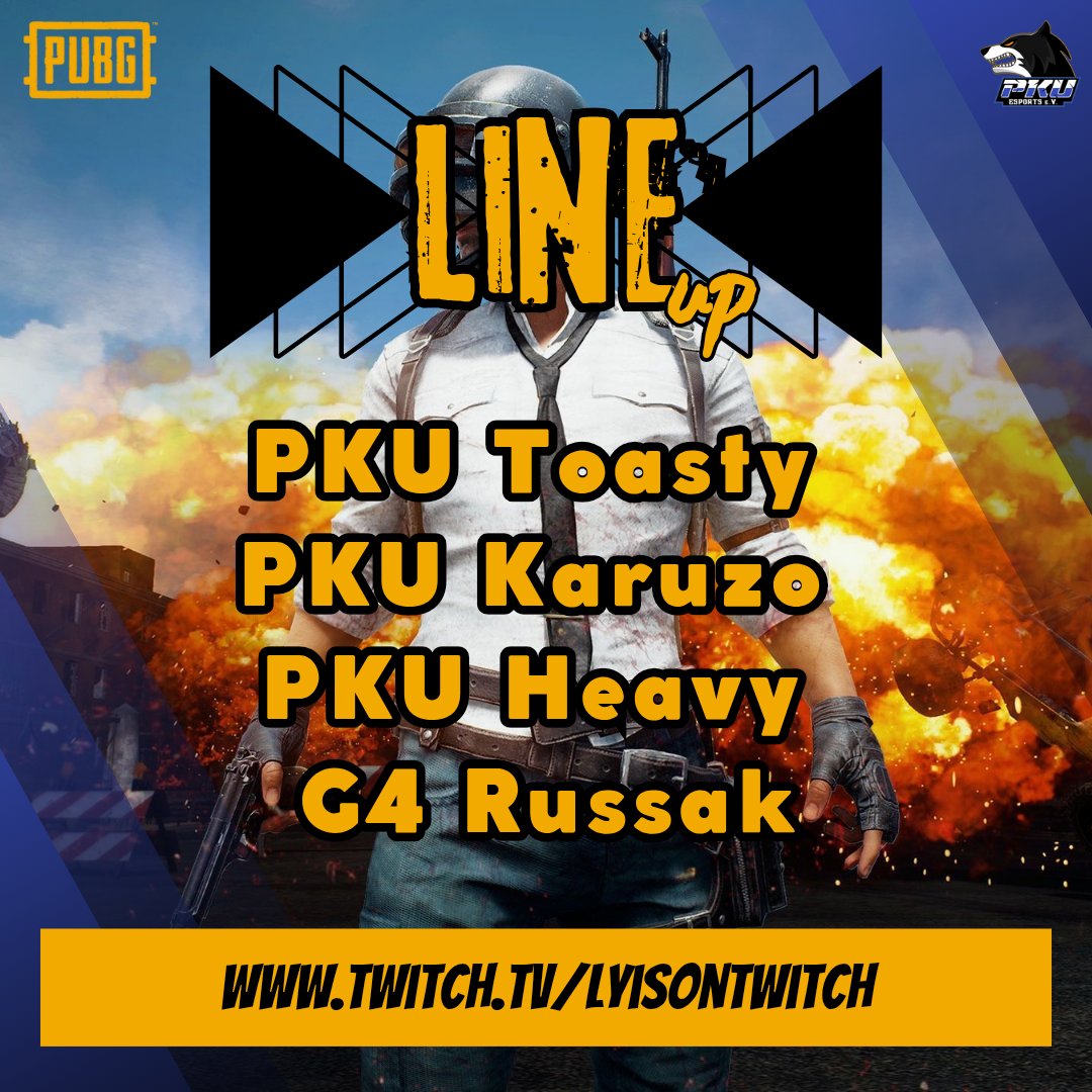 🔥 MATCHDAY 🔥

Zweiter Spieltag in der <a href="/TwireGG_PUBG/">Twire PUBG</a> CPT Season 16 🎉

📌 heute, 21:00 Uhr
🟣 LIVE auf Twitch.tv/lyisontwitch 

#PKU #PKUeSportseV #PKUeSports #esport #esports #pubg #twire