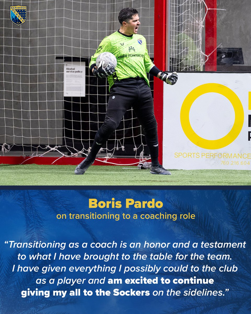 "What matters most is winning... and bring[ing] the Ron Newman Cup back home to San Diego." 🙌

Goalkeeper Boris Pardo shares his thoughts on the Sockers signing Chris Toth &amp; his transition to a player/coach role. ⚽