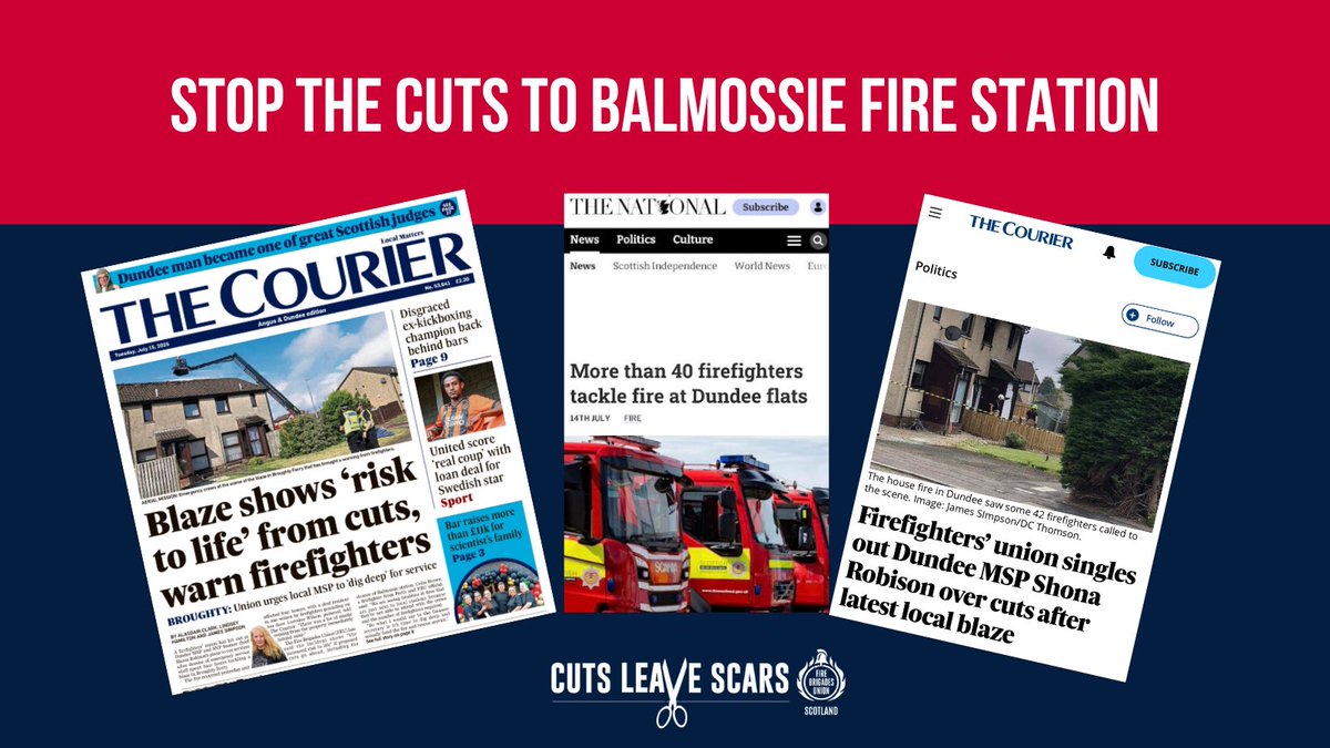 FBUScotland's tweet image. 🔥The Scottish Fire and Rescue Service is proposing major changes to fire stations that could see station closures and reduced fire cover across Scotland🔥
Please submit your views to the consultation using the link or QR code below👇🚒 @SaveBalmossie @fbunational @FBUScotNorth…