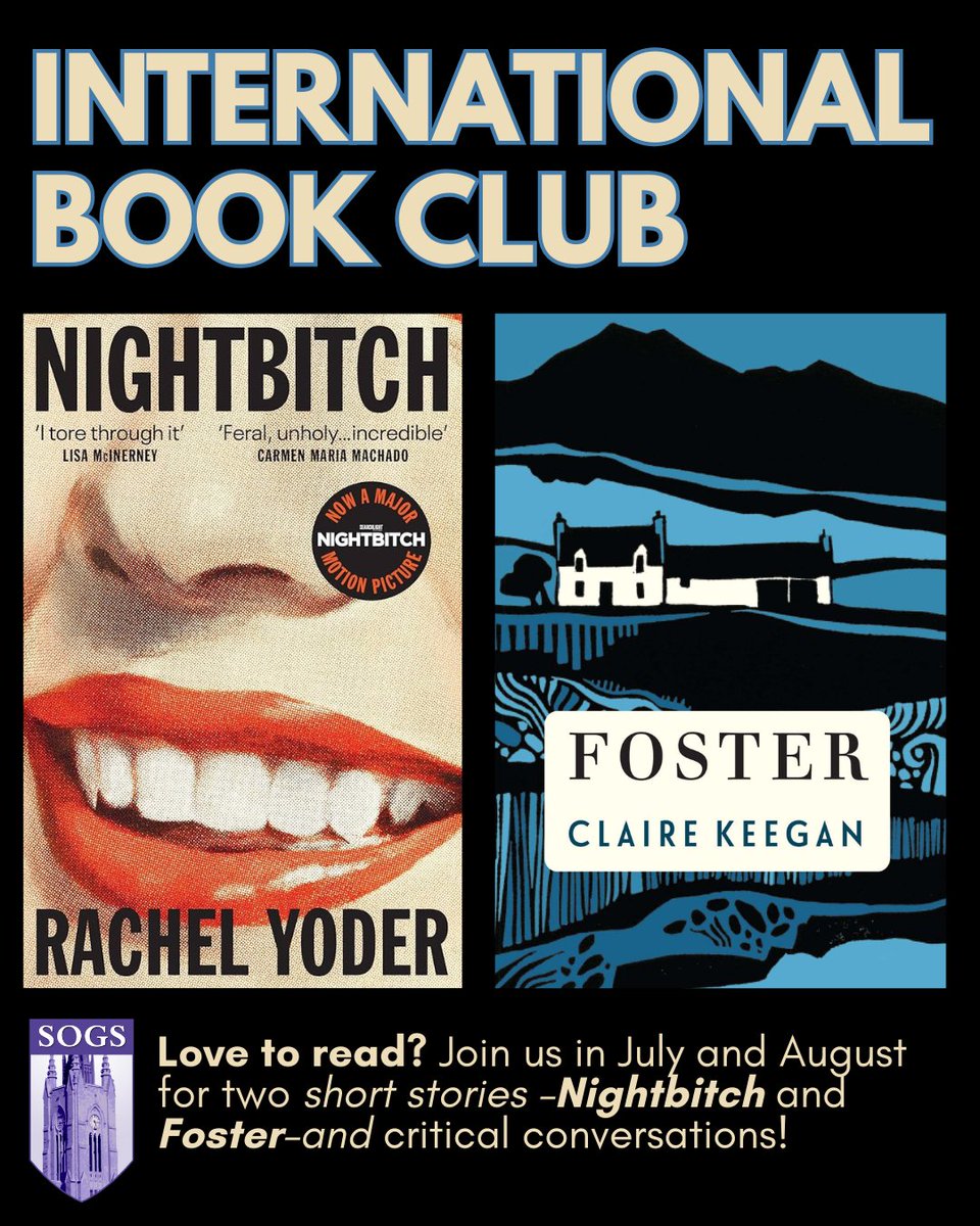 🐛 Attention book worms: Join us as we start up our International Book Club again. In July and August, we're reading "Nightbitch" by Rachel Yoder and "Foster" by Claire Keegan. IBC meets on the last Friday of the month at 10am.
➡️ Register to participate: forms.gle/Qn4DNucySFytr6…