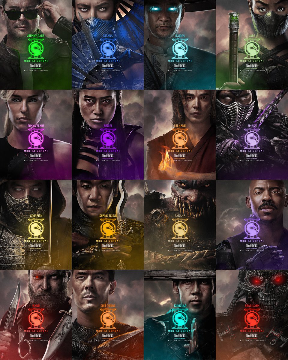 unCAGEDgamez's tweet image. I’m going to need all these poster ASAP! Also I’m going to need more wall space 😅 #MortalKombat2