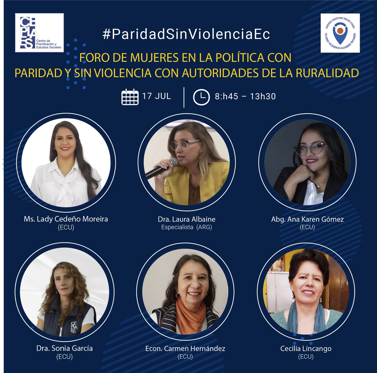 CEPLAES1's tweet photo. Con el "Foro de Mujeres en la Política con Paridad y sin Violencia", CEPLAES cierra esta jornada de capacitaciones en el marco del proyecto "Participación con Igualdad y sin Violencia Política de Género". https://t.co/PI6TYMiY1a