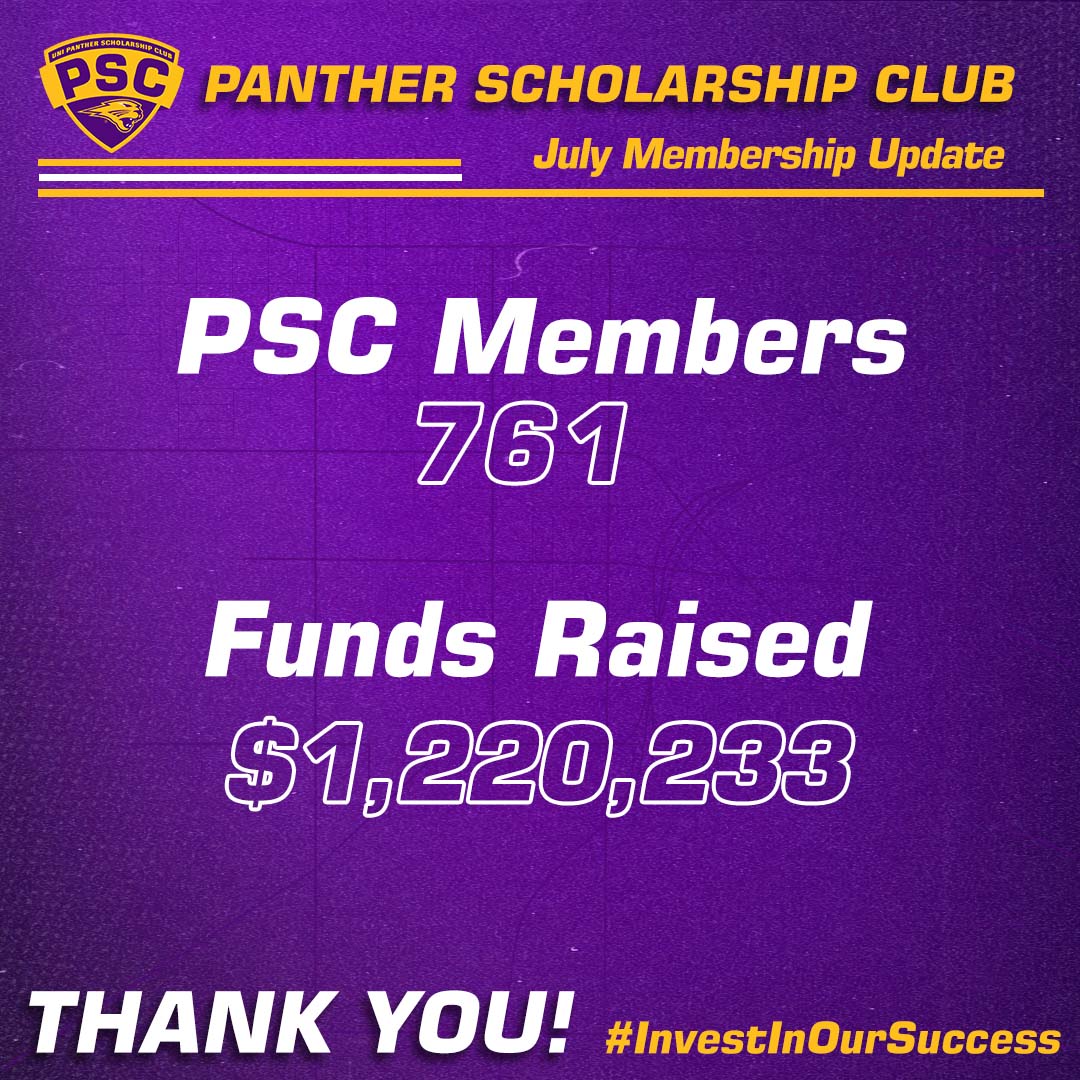 Panther Nation is SHOWING UP!💪

Thank you so much for supporting the student athlete experience!💜

#EverLoyal #InvestInOurSuccess
