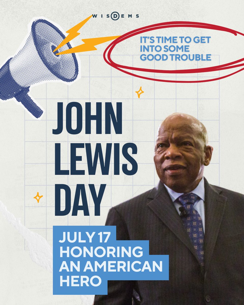 WisDems's tweet image. Today we honor John Lewis, an American hero who was a titan of defending our freedoms. Every day we look to his work and remember it is on all of us to get into “good trouble” so that our democracy can live on.
Join us in that mission: wisdems.org/blackcaucus
#JohnLewisDay