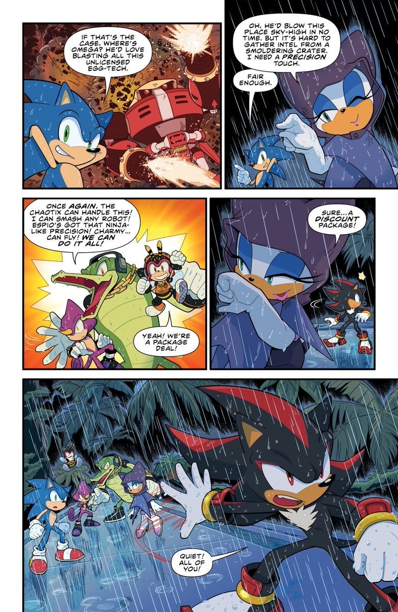 TailsChannel's tweet image. Here's four more new preview pages for #IDWSonic Issue 80.
#SonicNews