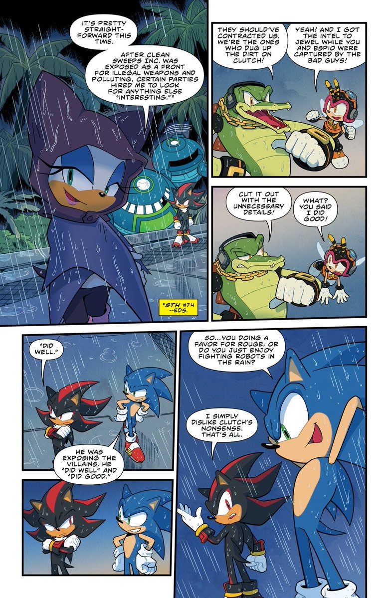 TailsChannel's tweet image. Here's four more new preview pages for #IDWSonic Issue 80.
#SonicNews