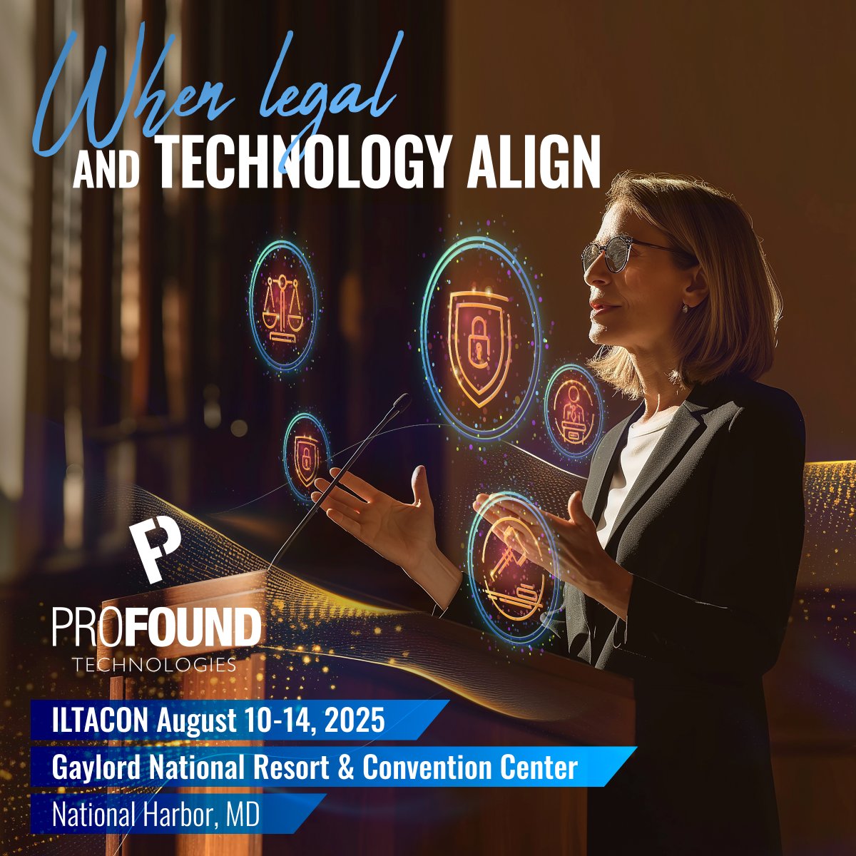 Don't miss Profound Technologies at Booth 1502 during the ILTACON Conference in National Harbor, MD! Come demo our Mobile Cart with Logitech Solutions, network with our team, and enter to win some fantastic prizes. We look forward to seeing you there!