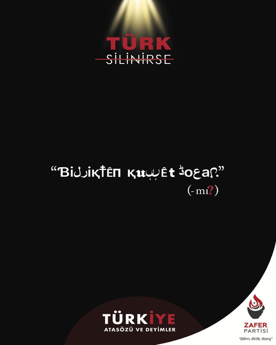 “Türk” kavramını silmeye yönelik sistematik çabalar; bu milletin tarihine, kültürüne, diline ve kimliğine yönelmiş doğrudan bir yok sayma girişimidir.

Türk Milleti, Anayasamızın 66. maddesinde tanımlandığı üzere, sadece bir etnik kökeni değil; kendini bu millete ait hisseden,