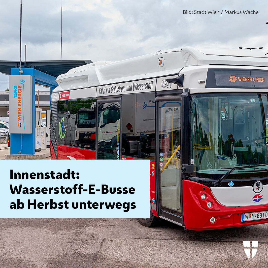 Stadt_Wien's tweet image. Aufgepasst: Ab September werden 10 elektrobetriebene Wasserstoff-Busse in der Innenstadt unterwegs sein. Die wichtigsten Infos:
🔸 Im Einsatz auf den Linien 2A und 3A
🔸 Mit innovativer Batterie-Wasserstoff-Technologie
🔸 Ganztägiger Betrieb ohne Ladeunterbrechungen