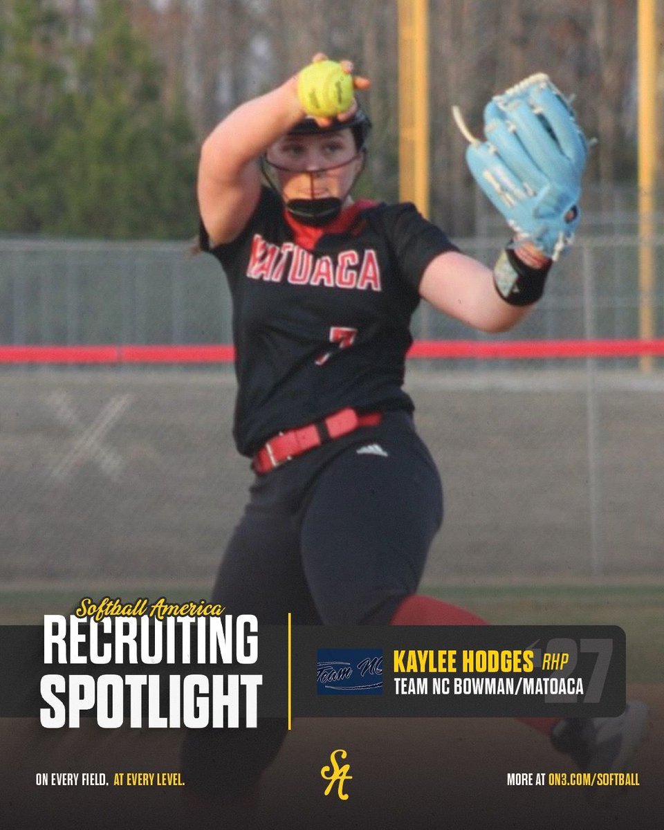 Softball America (@softbalamerica) on Twitter photo We continue our recruiting spotlight series with one of the top 2027 arms in <a href="/KayleeHodges14/">Kaylee Hodges</a>
on3.com/softball/news/… We continue our recruiting spotlight series with one of the top 2027 arms in <a href="/KayleeHodges14/">Kaylee Hodges</a>
on3.com/softball/news/…
